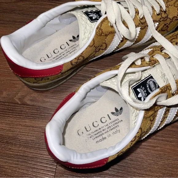 Gucci Brown and Red Sneakers